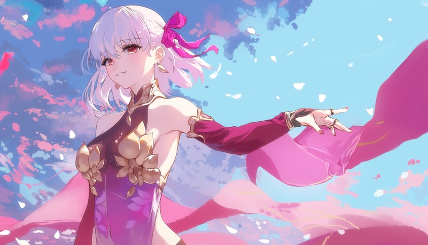Fate/Grand Order、Fate系列、迦摩（Assassin）（第一阶段）（Fate） 1名女孩 露肩 乳房 露肩袖 连衣裙