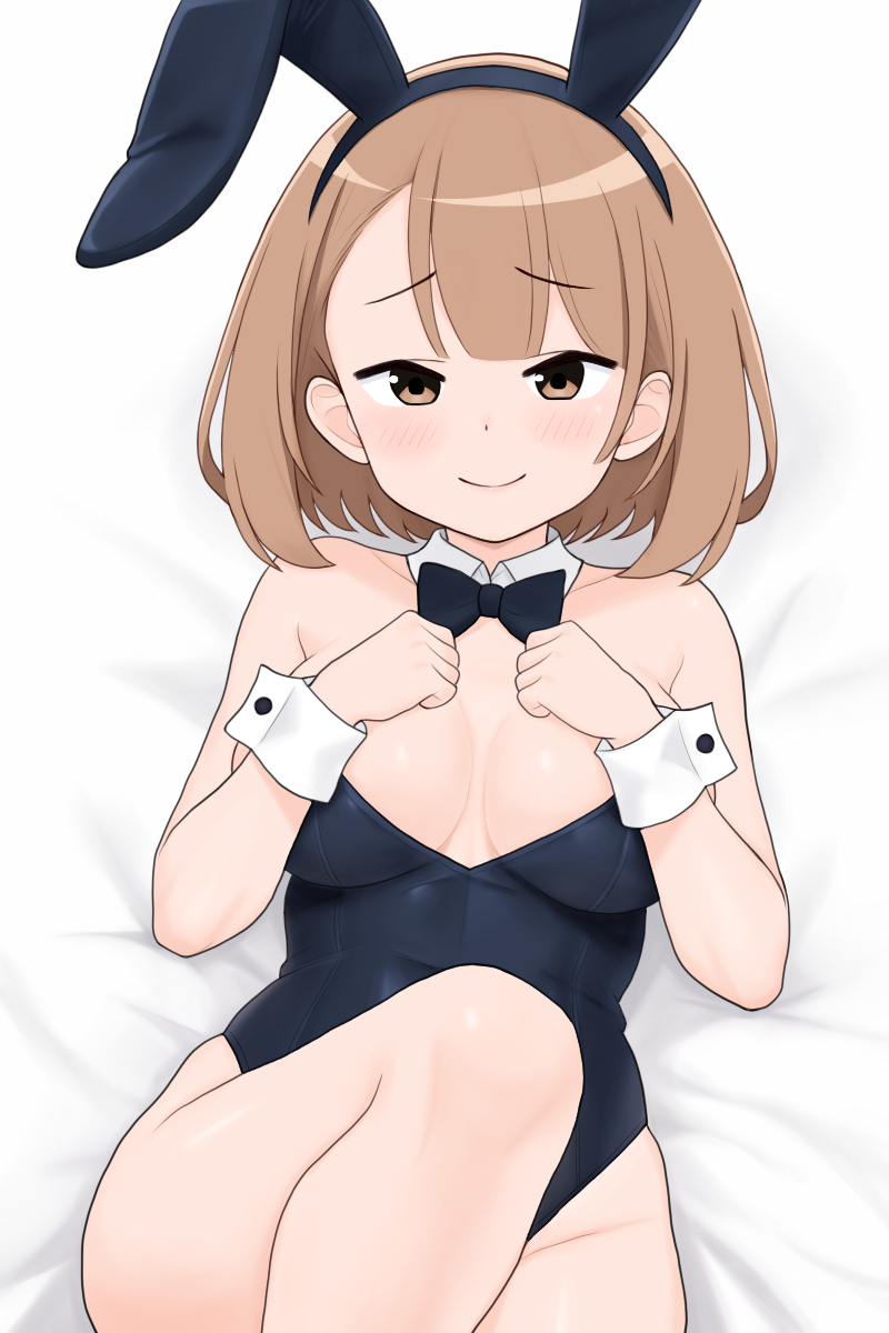 聚集！不可思议研究部、春日野朝阳 1名女孩 兽耳发箍 兽耳 裸腿 黑色蝴蝶结