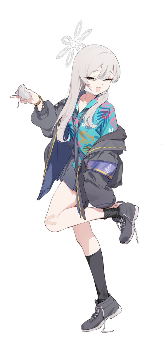 蔚蓝档案、木乃香 (蔚蓝档案) 1名女孩 :D 臂章 创可贴 膝盖上的创可贴