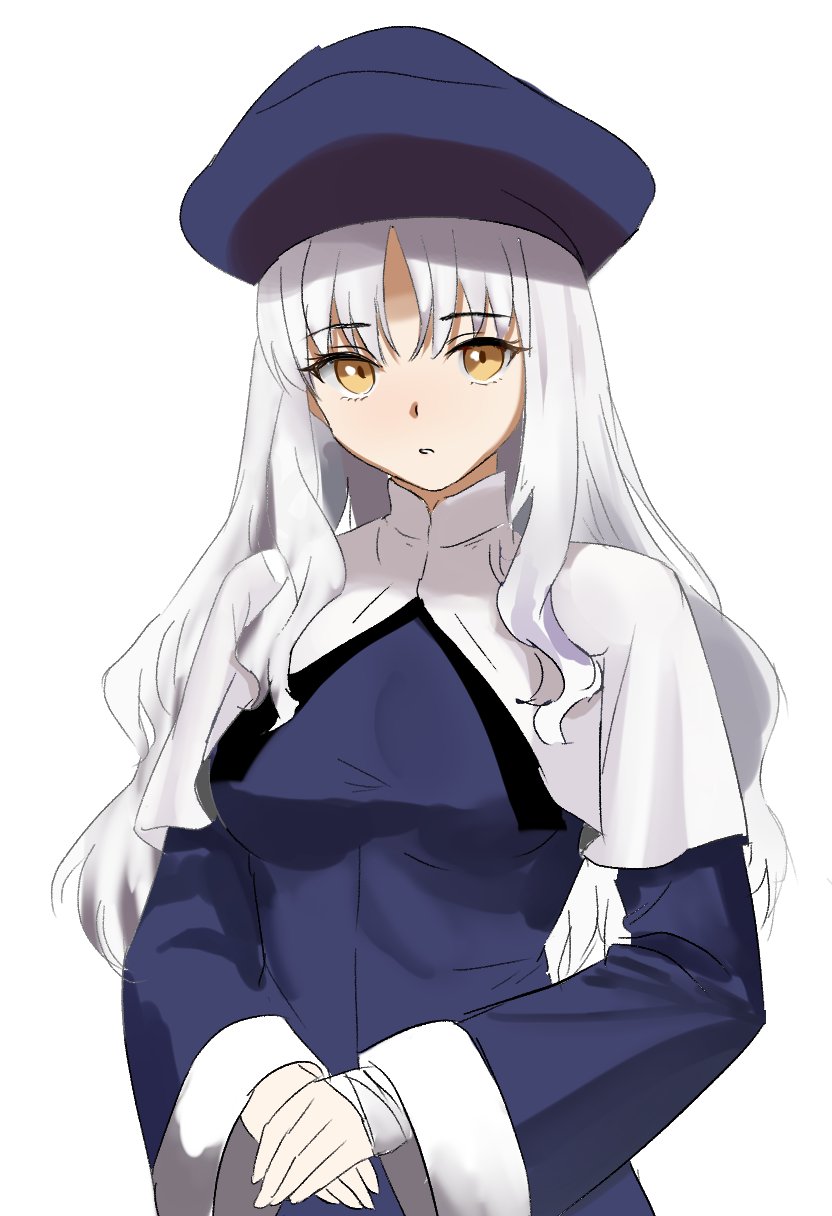 Fate/hollow ataraxia、Fate系列、卡莲·奥尔黛西亚 1名女孩 缠绷带的手 绷带 黑帽子 乳房