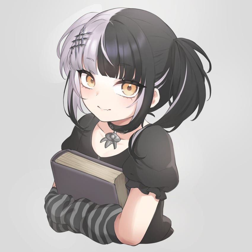Hololive、Hololive英语、诗织·诺维拉 1名女孩 幼化 护臂 黑色袖套 黑色项圈