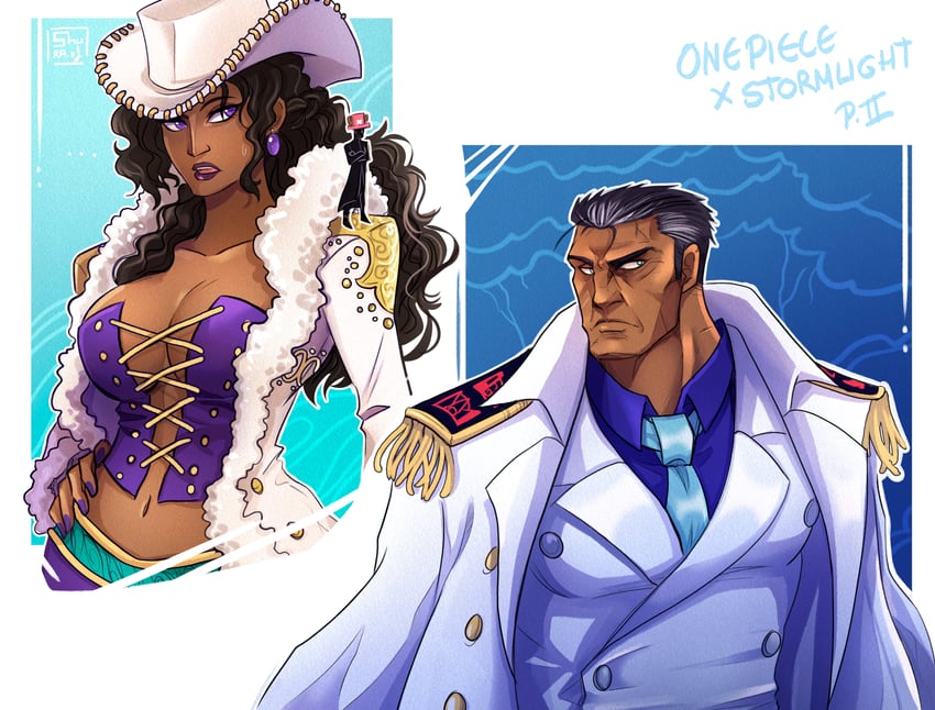 海贼王、the stormlight archive、dalinar kholin 1名男孩 1名女孩 鹿角 黑发 蓝色领带
