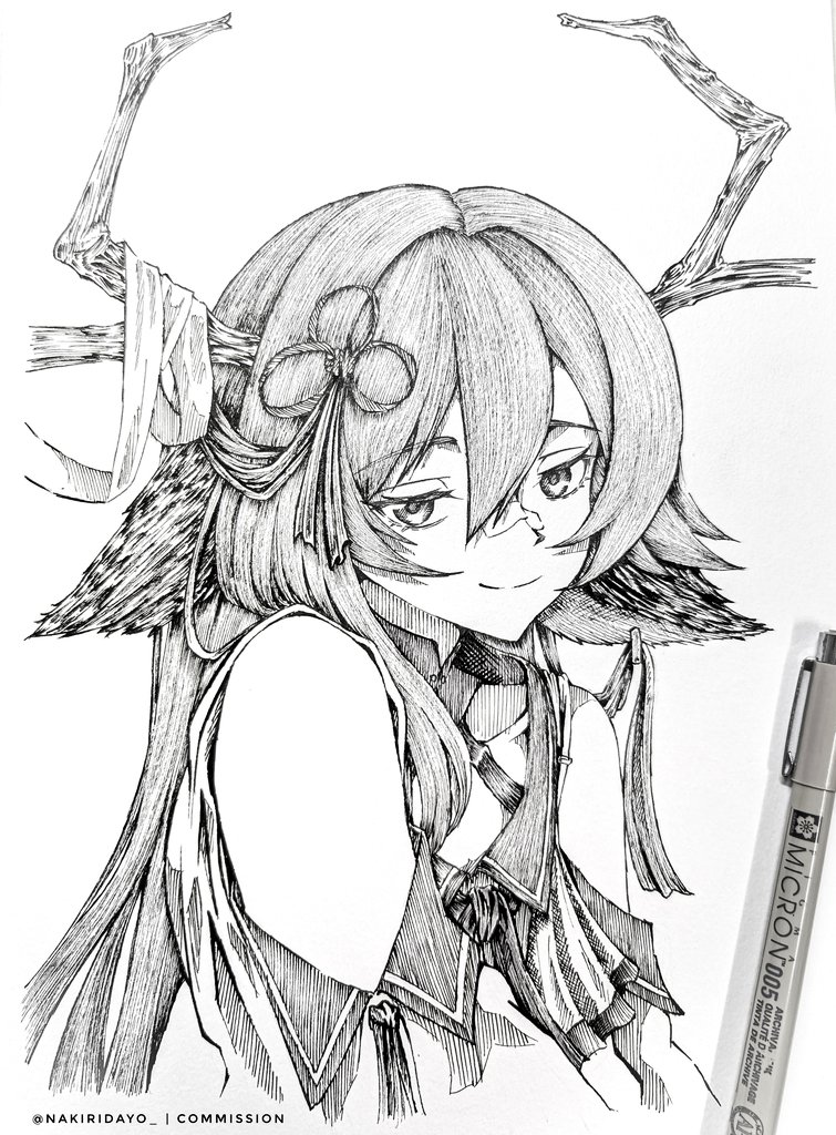原创、zhvo (character) 1名男孩 中性 兽耳 鹿角 鹿角