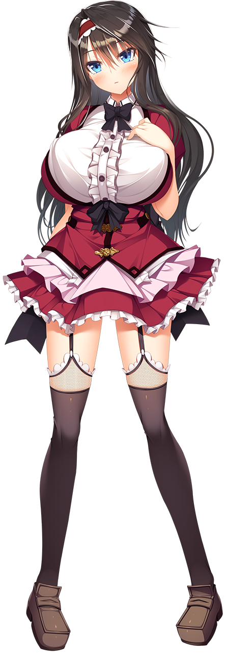 女主角是朋友吗？是恋人吗？还是床伴吗？第二部、toudou reika 1名女孩 黑发 蓝眼 脸红 乳房