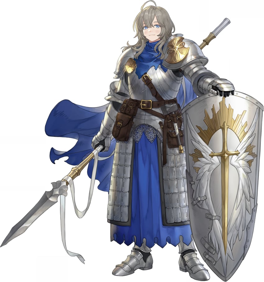 铃兰之剑、clara (sword of convallaria) 1名女孩 呆毛 铠甲 铠甲靴 铠甲裙