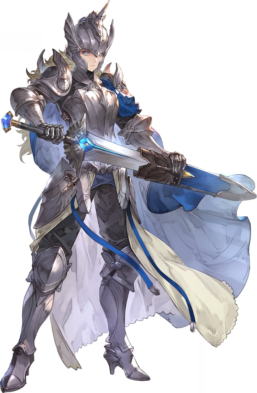 铃兰之剑、selina (sword of convallaria) 1名女孩 铠甲 铠甲靴 黑裤子 金发