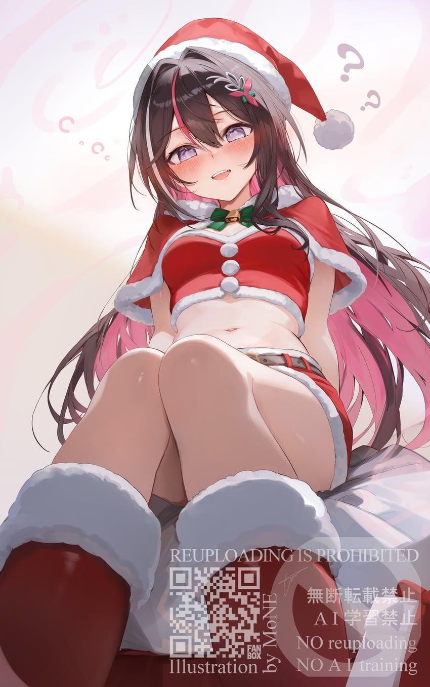 Hololive、AZKi 1名女孩 问号 ？？ 替换服装 不对称鬓发