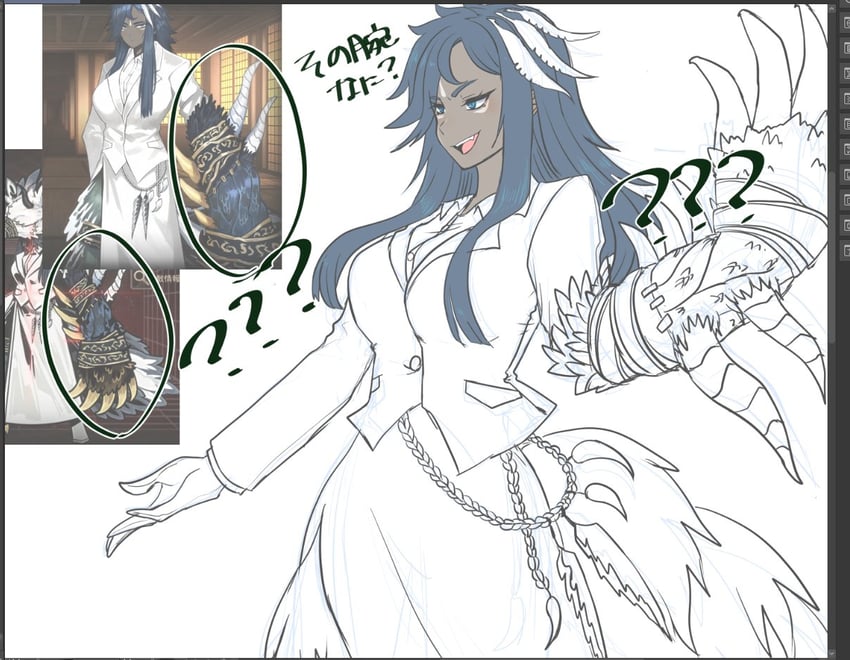 边狱公司、Project Moon、Rufo (Project Moon) 1名女孩 蓝眼 蓝发 乳房 爪 (武器)