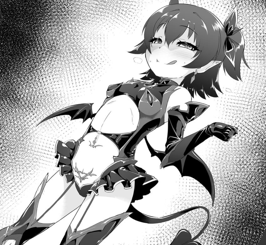 偶像大师、偶像大师 灰姑娘女孩、对魔忍系列 1名女孩 脸红 靴子 乳房 吐息