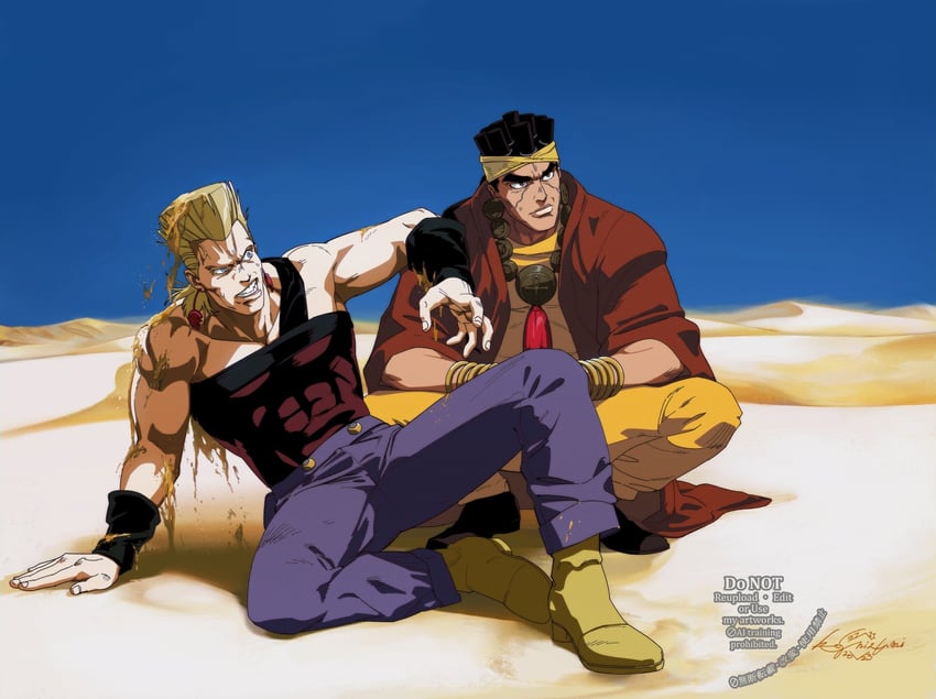 JOJO的奇妙冒险、星尘斗士、星尘斗士（OVA） 班图结 黑发 深色皮肤男性 黑肉 耳环