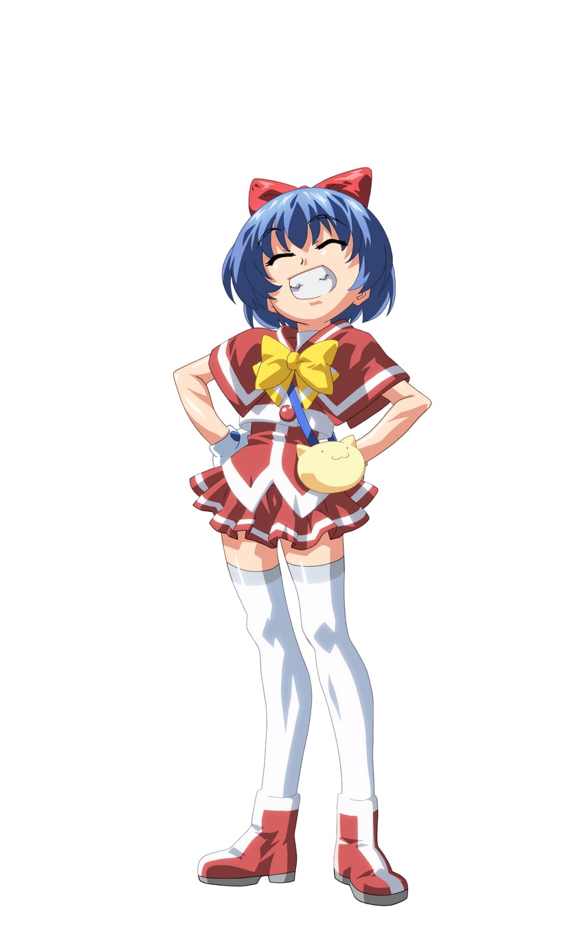 魔法玉、芽衣 (魔法少女☆太郎) 1名女孩 微笑 动物手 赛璐珞上色 包