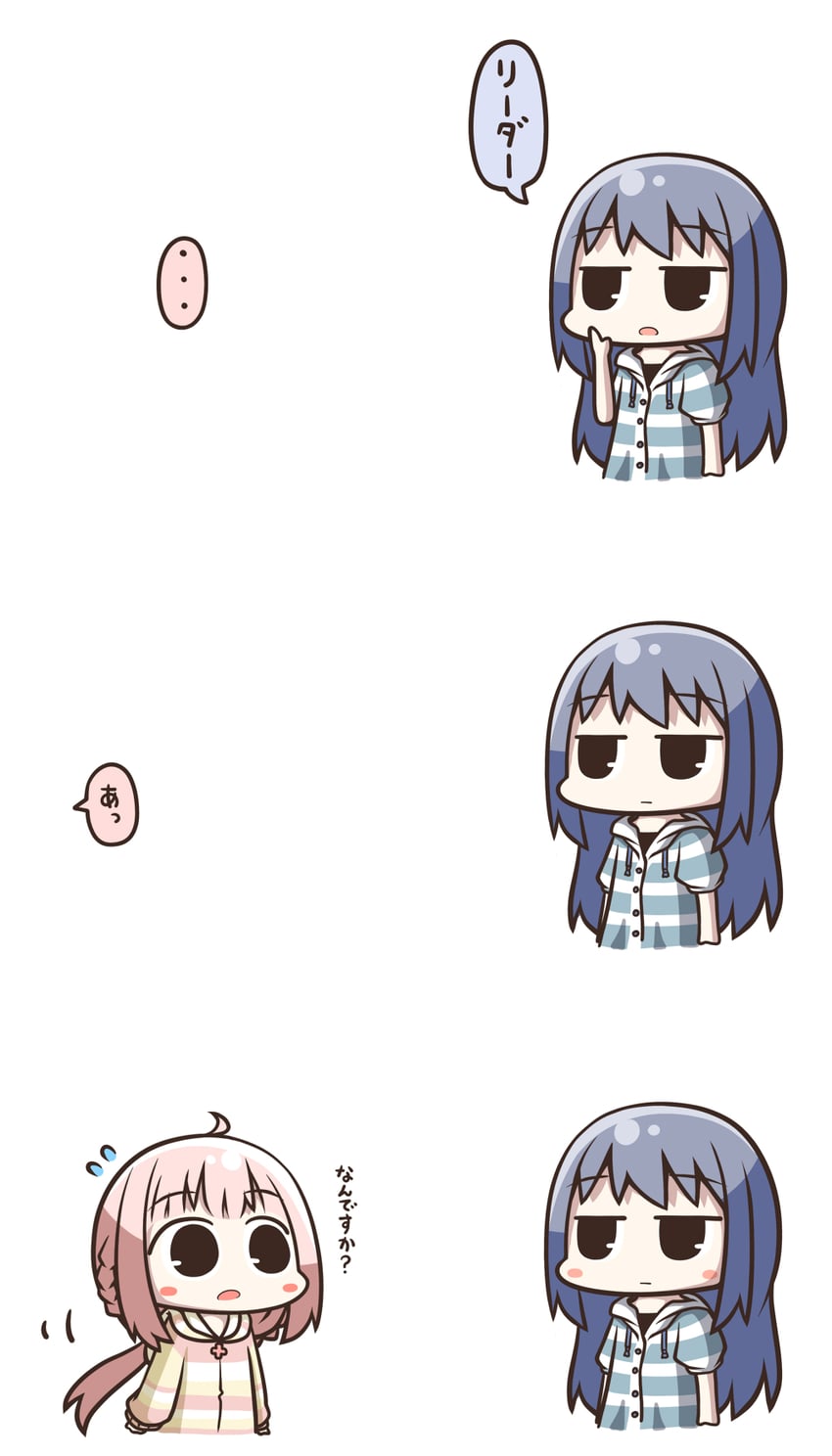 魔法纪录 魔法少女小圆外传、魔法少女小圆、七海八千代 ... 2名女孩 三格漫画 呆毛 黑瞳