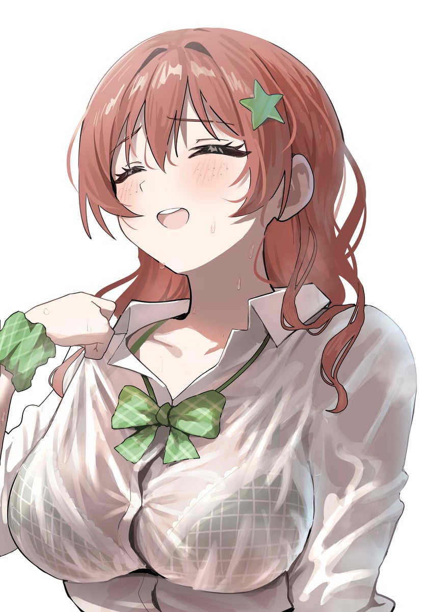 Love Live!、Love Live! 虹咲学园学园偶像同好会、艾玛·维尔德 1名女孩 比基尼 衣内比基尼 脸红 蝴蝶结