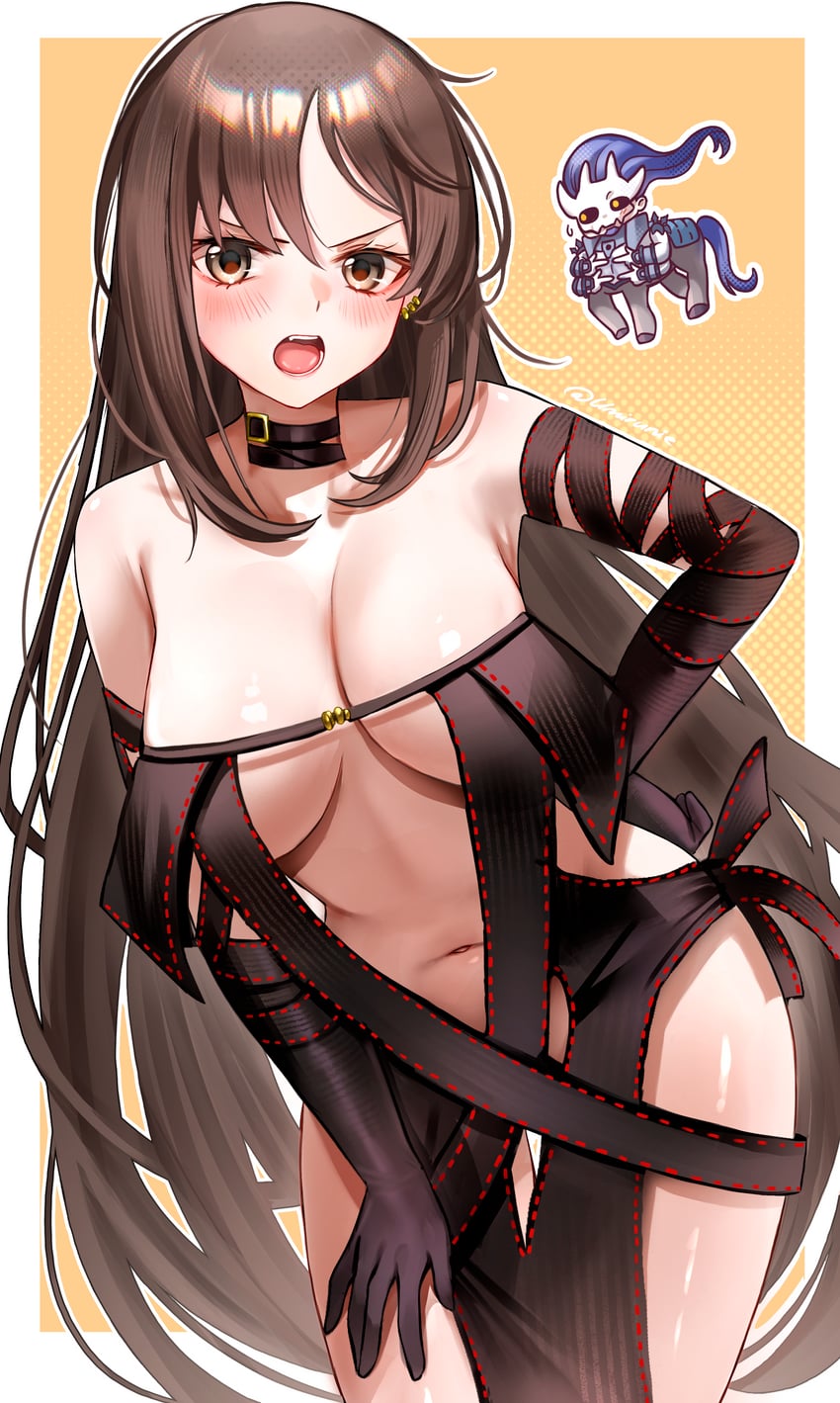 Fate/Grand Order、Fate系列、项羽 1名男孩 1名女孩 臂带 黑框眼镜 脸红
