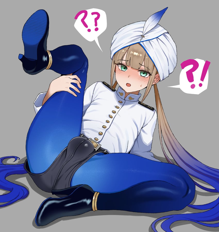 Fate/Grand Order、Fate系列、尼摩船长 (Fate) 1名男孩 脚链 腰带 黑色短裤 蓝发