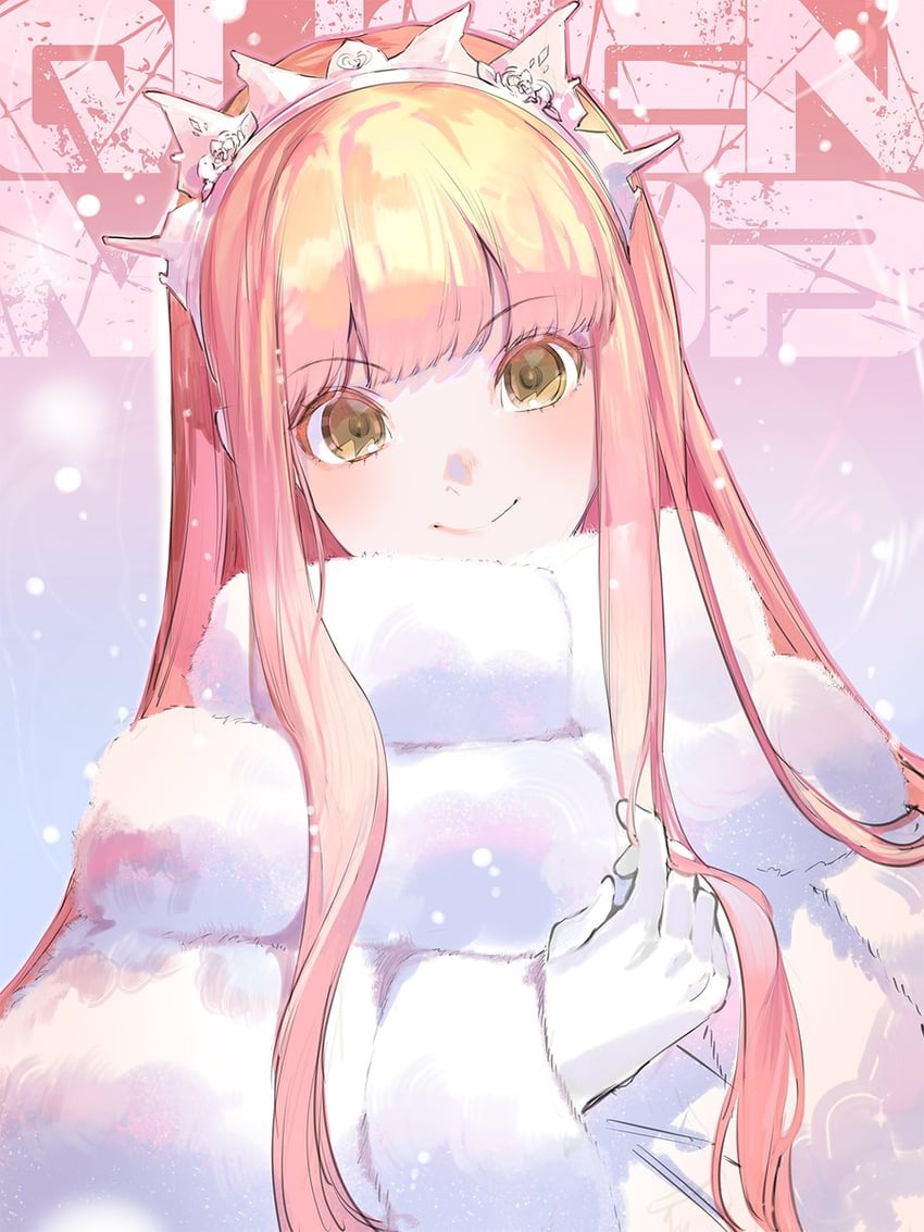 Fate/Grand Order、Fate系列、梅芙 (Fate) 1名女孩 脸红 披风 皮草斗篷 手套