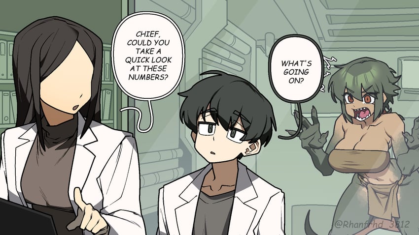 原创、蒂娜 (Junkzero) 1名男孩 2名女孩 笑眼 动物手 抹胸