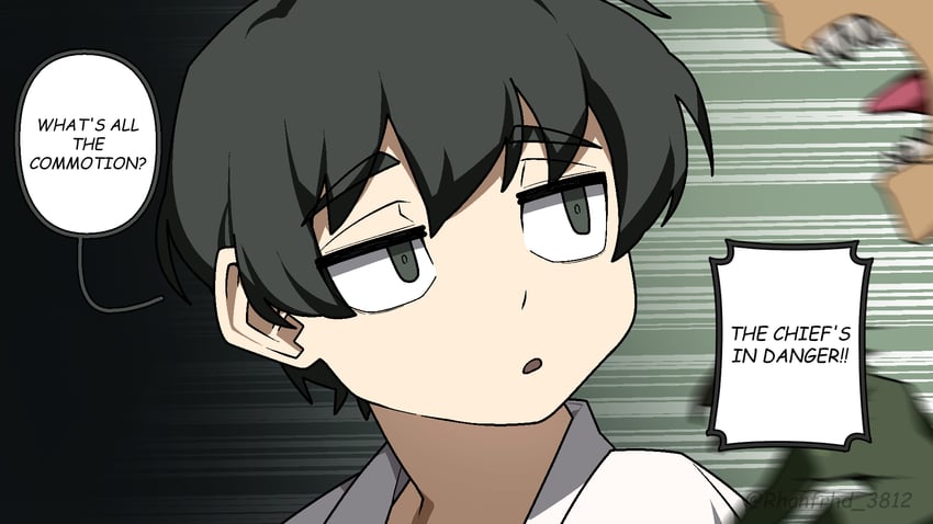 原创、蒂娜 (Junkzero) 1名男孩 1名女孩 动物手 黑瞳 漫画