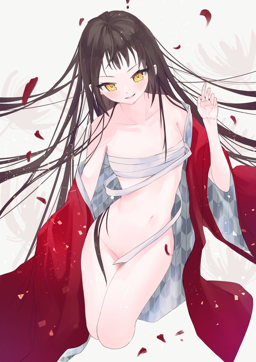 原创 1名女孩 露肩 没穿下装 棕发 裹胸布