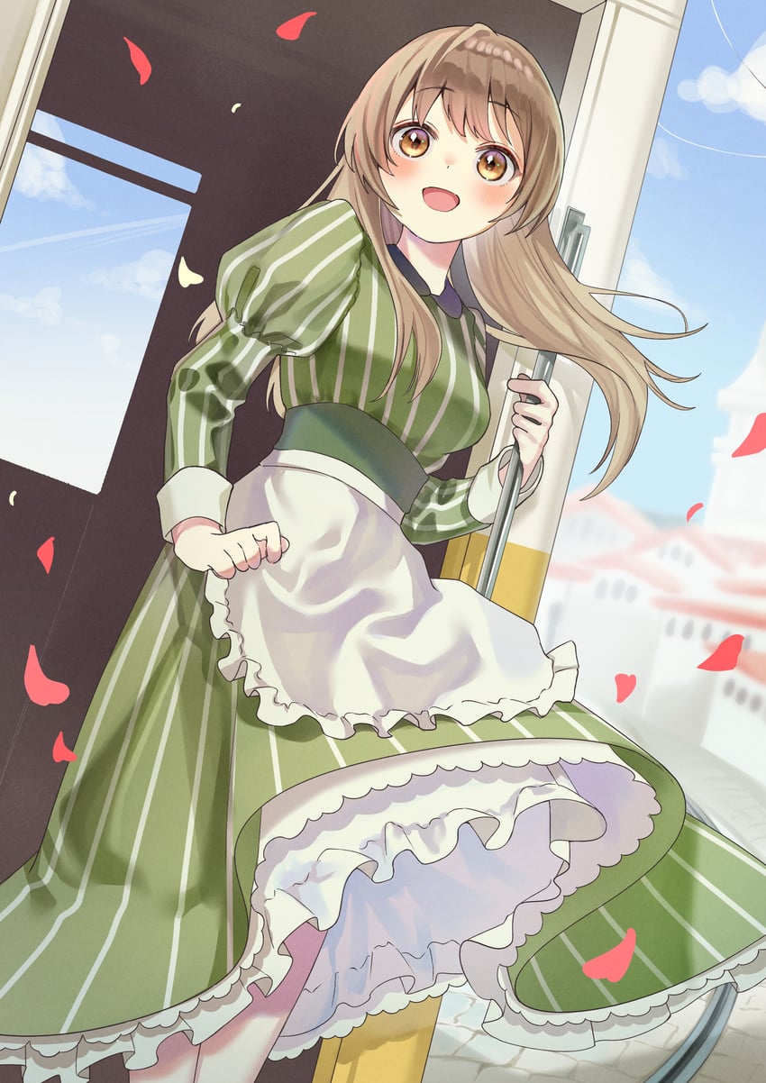 原创 1名女孩 :D 围裙 脸红 乳房