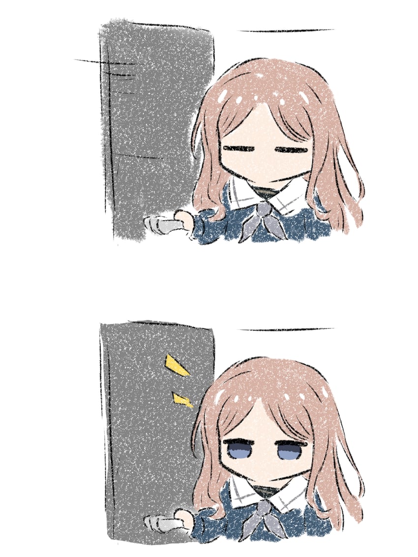 BanG Dream!、Bang Dream! It's MyGO!!!!!、长崎素世 1名女孩 蓝眼 棕发 漫画 门