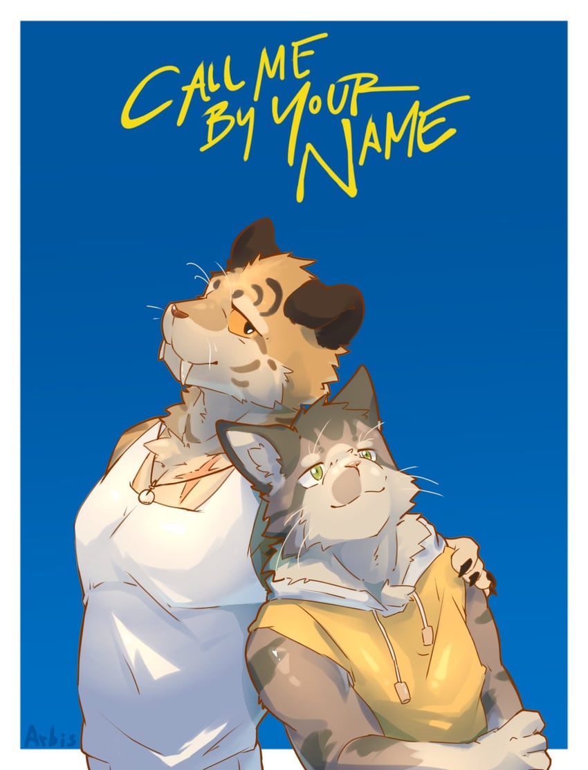 call me by your name、can i replay a missed summer?、qi cheng (cirams) 2个男孩 兽耳 搂肩 二头肌 猫耳少年
