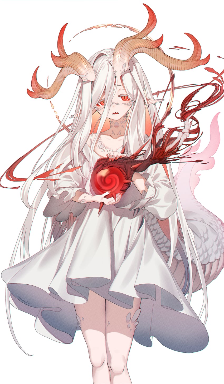 原创 1名女孩 骨头 爪子 彩色睫毛 只有手
