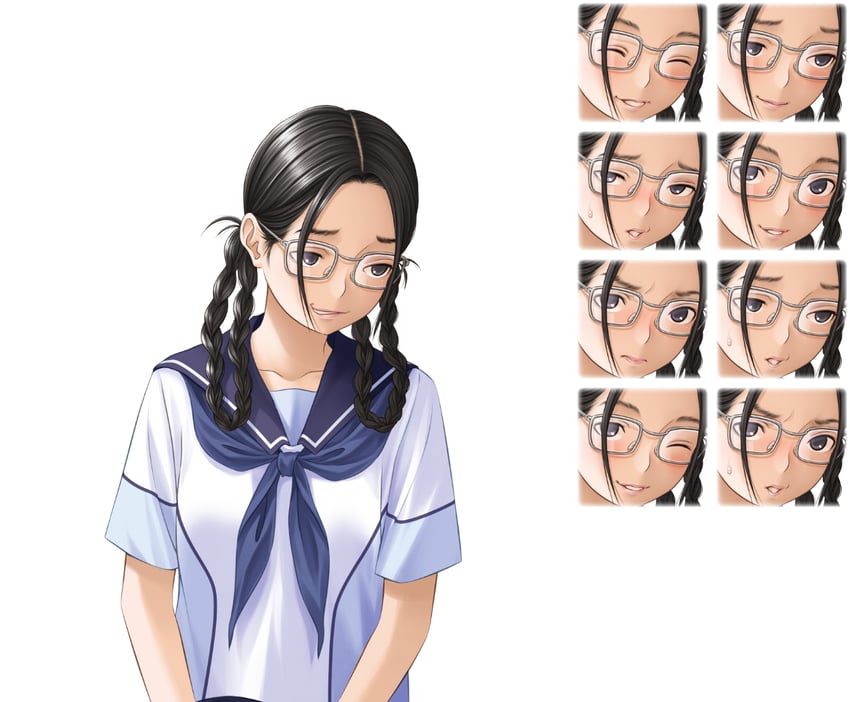 爱相随、sasaki mari 1名女孩 微笑 生气 移开视线 黑瞳