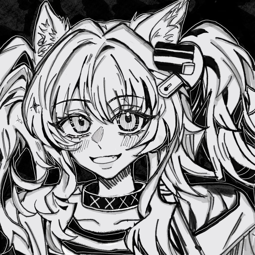 明日方舟、安洁莉娜 (明日方舟) 1名女孩 :D 兽耳毛 兽耳 项圈