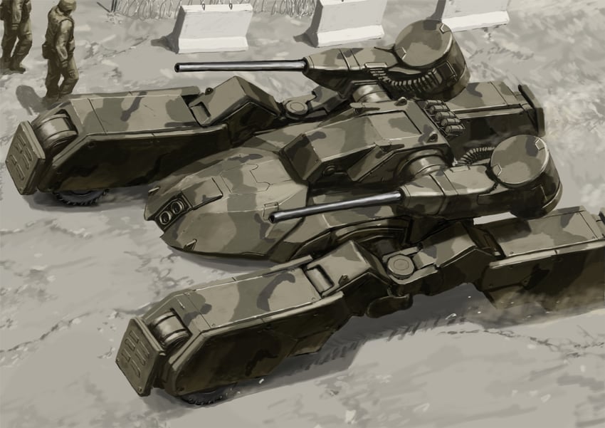 原创 其他两人 性别不明 机炮 护甲 迷彩