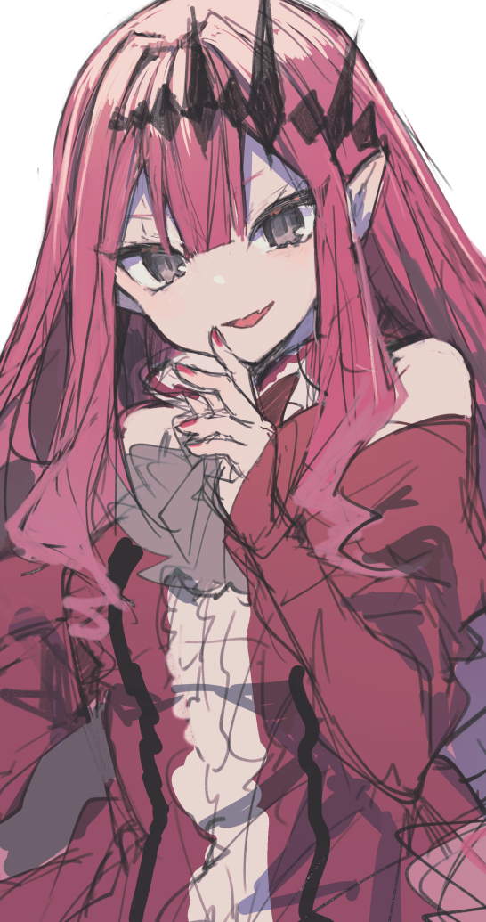 Fate/Grand Order、Fate系列、芭万·希 (Fate) 1名女孩 露肩 乳房 中间褶边 露肩袖
