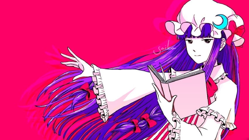 东方Project、帕秋莉·诺蕾姬 1名女孩 作者名 书 闭嘴 新月