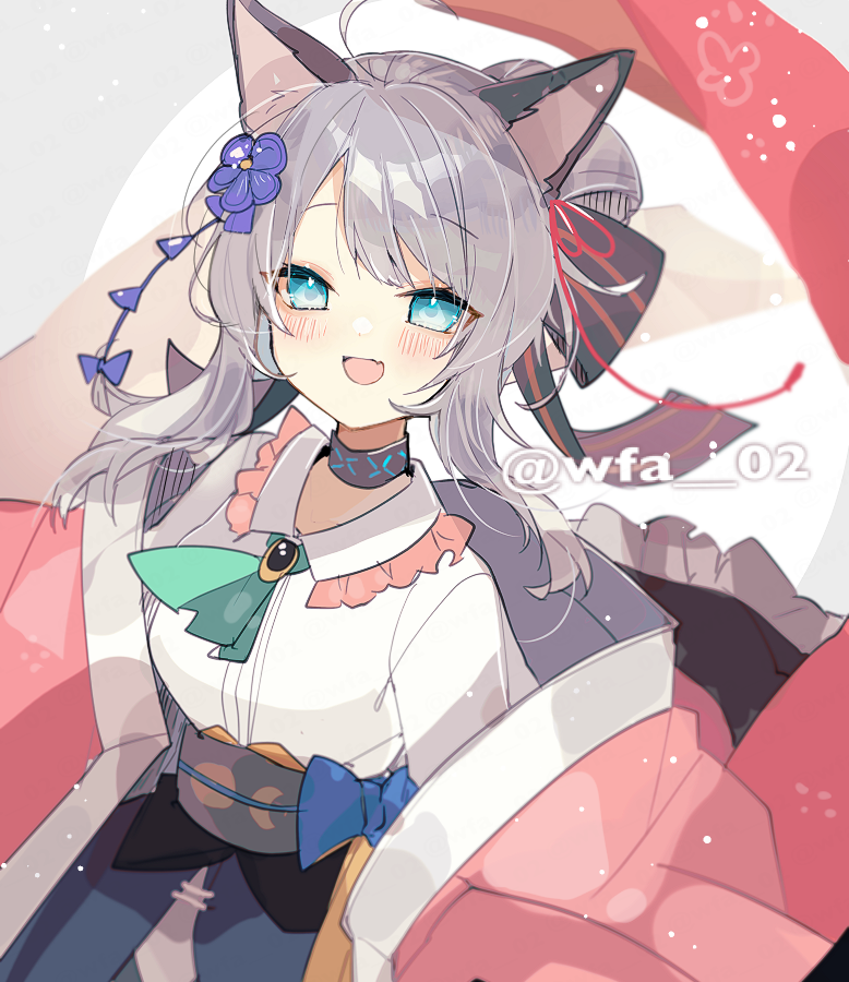 明日方舟、薄荷 (明日方舟)、薄荷 (月夜咏) (明日方舟) 1名女孩 :D 呆毛 兽耳 黑色裙子