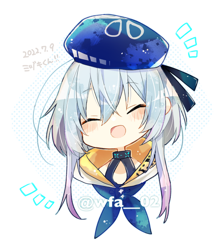 明日方舟、水月 (明日方舟) 1名男孩 :D 微笑 贝雷帽 黑衬衫