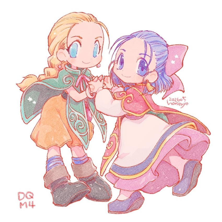勇者斗恶龙、dragon quest monsters 4、勇者斗恶龙5 2名女孩 幼化 作者名 腰带 金发