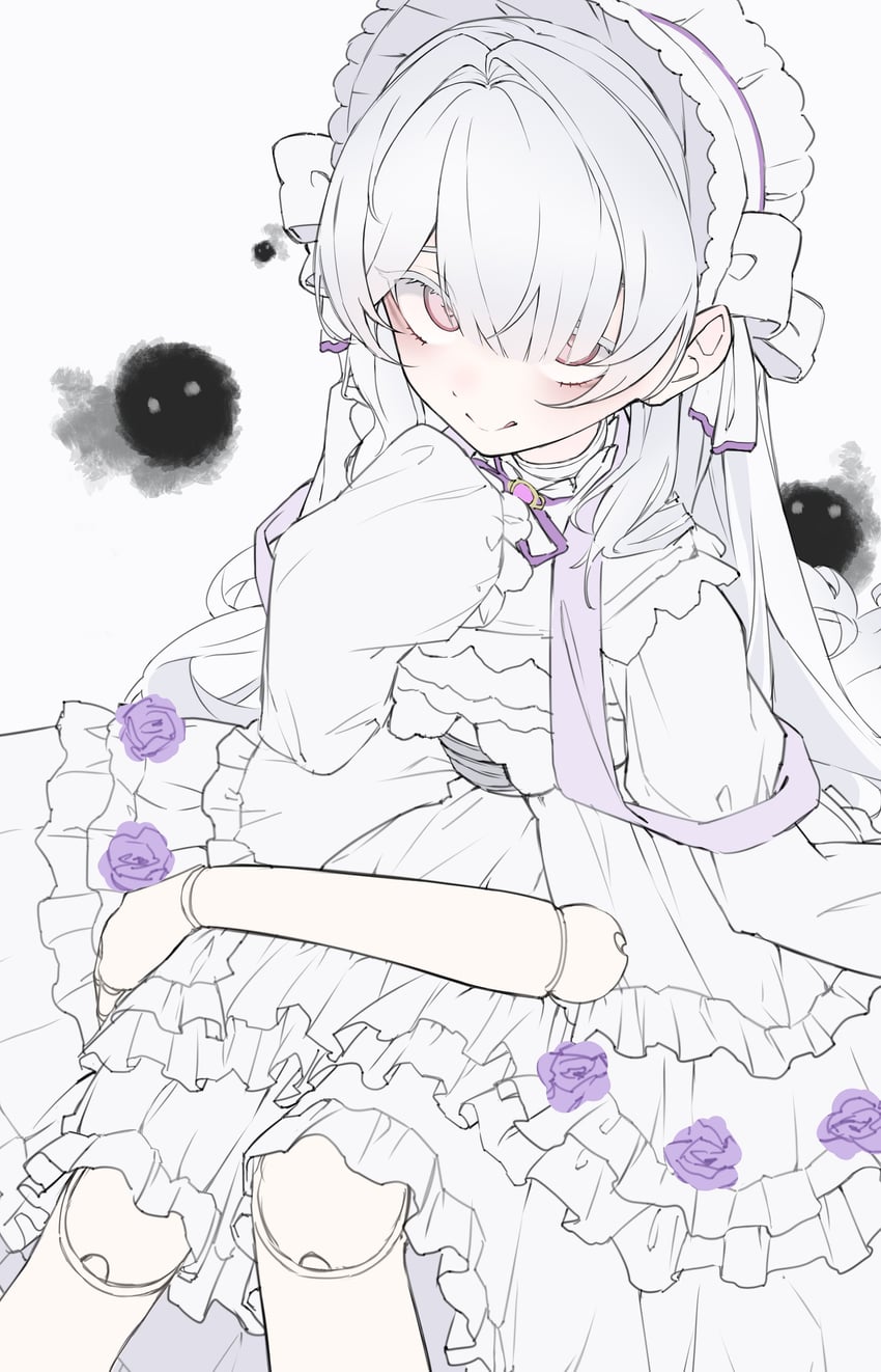 原创 1名女孩 :q 闭嘴 彩色睫毛 生物