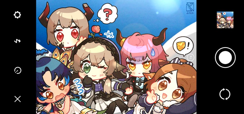 明日方舟、涤罪 (明日方舟)、帕拉斯 (明日方舟) 1个其他角色 4个女孩 问号 兽耳 作者标志