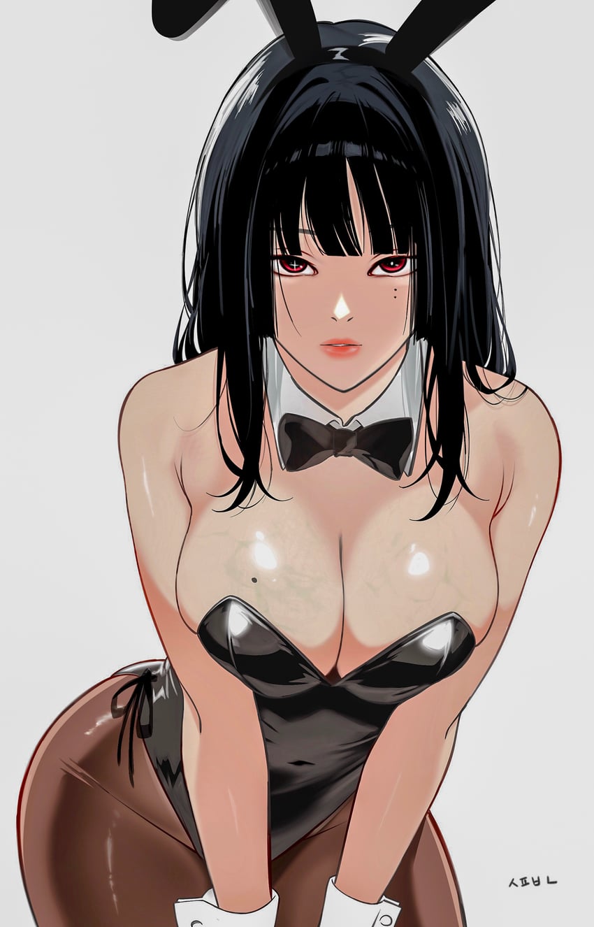 dead mansion、sika (dead mansion) 1名女孩 兽耳发箍 兽耳 黑发 黑色紧身连体衣