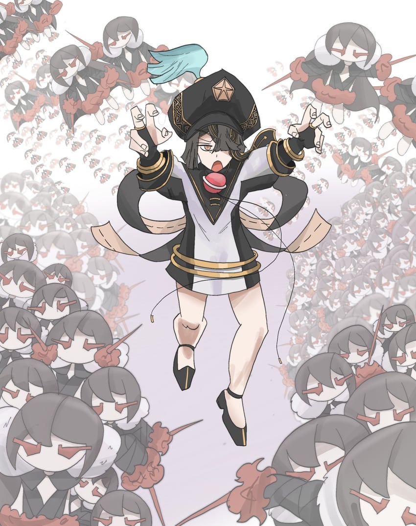 Fate/Grand Order、Fate系列、宇宙徐福 (Fate) 1名女孩 手镯 黑色新娘手套 黑发 黑帽子