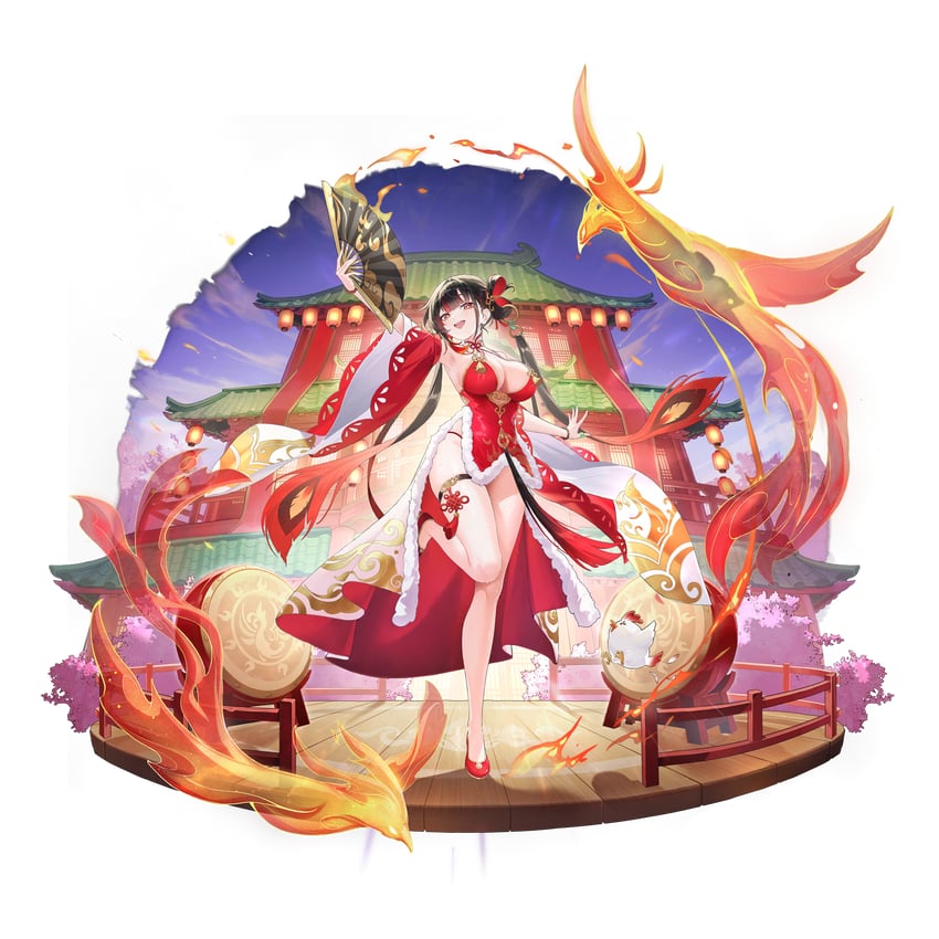 扑克命运、syusyu (oath) (poker fate)、syusyu (poker fate) 1名女孩 建筑 鸟 手链 乳房
