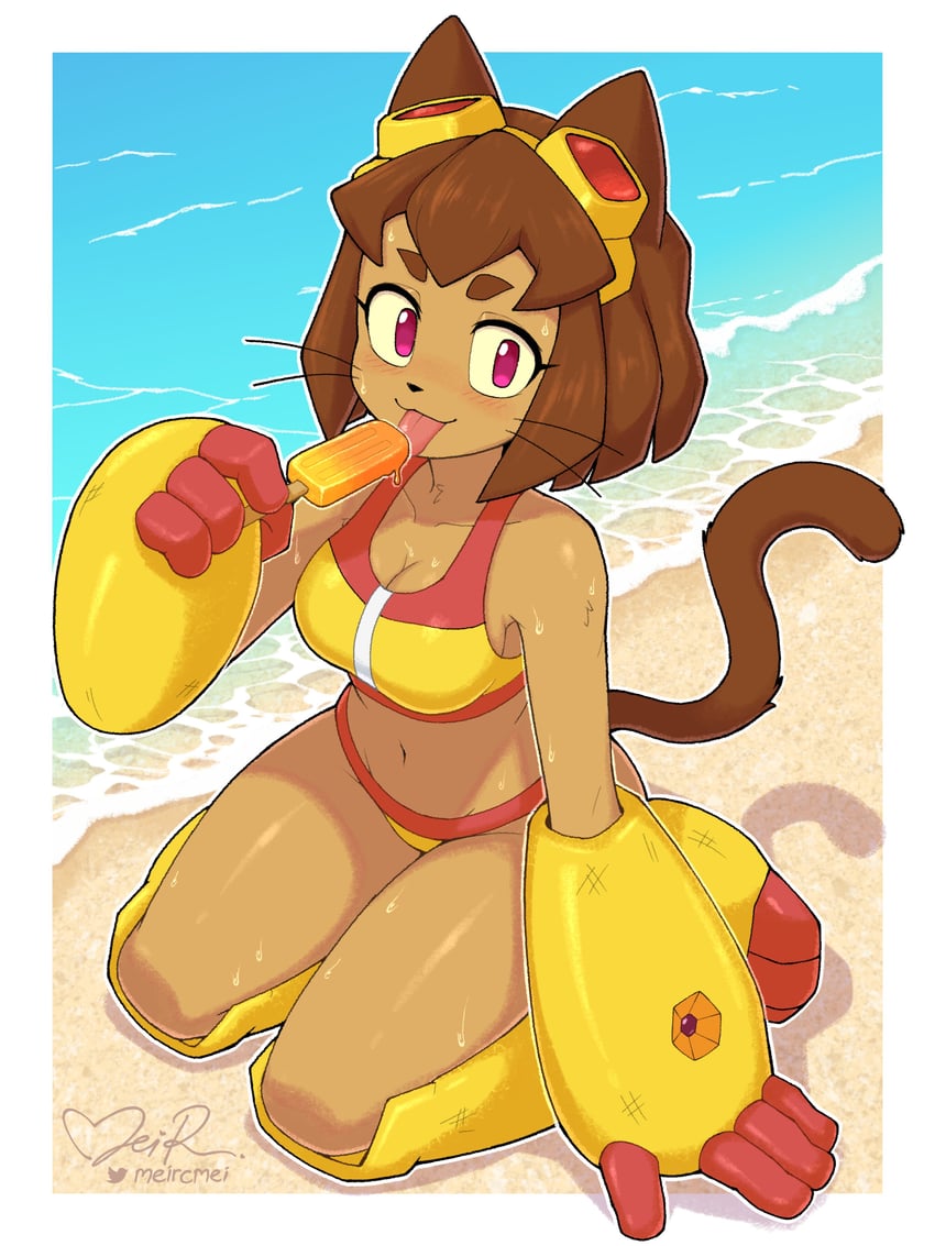 Gameoverse、Kit Bodega 1名女孩 兽耳 海滩 比基尼 乳房