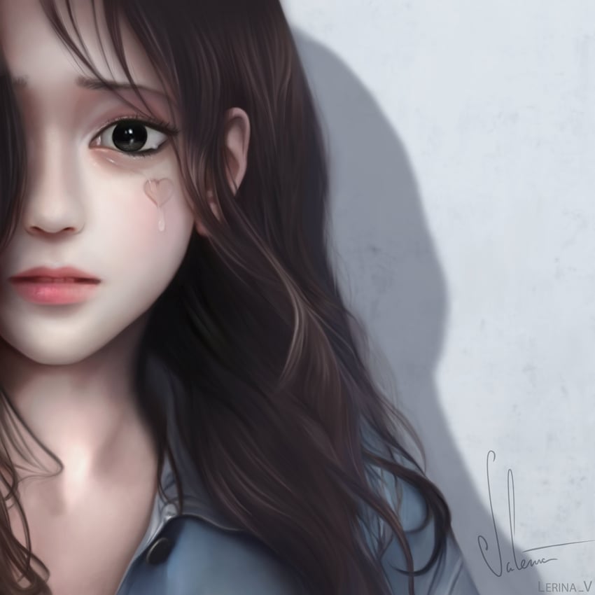 杀戮追踪、min jieun 1名女孩 卧蚕 黑瞳 棕发 牛仔布