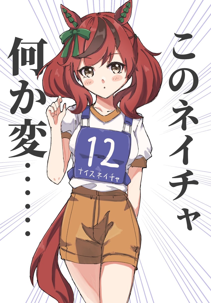 赛马娘、优秀素质 (赛马娘) 1名女孩 兽耳 蝴蝶结 棕眼睛 耳朵上的蝴蝶结