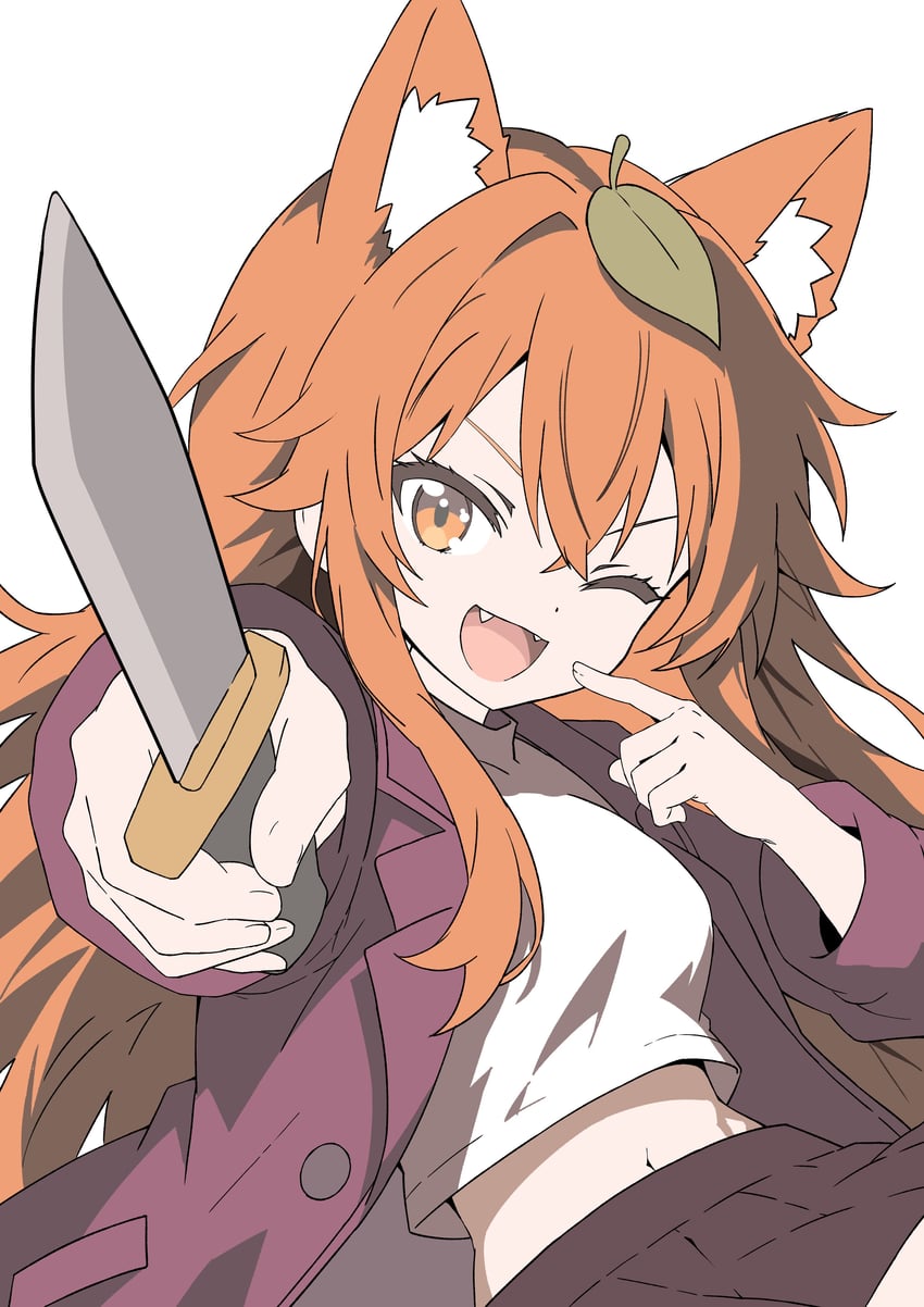 提卡尔、rufo (trickcal) 1名女孩 :D 微笑 兽耳 虎牙