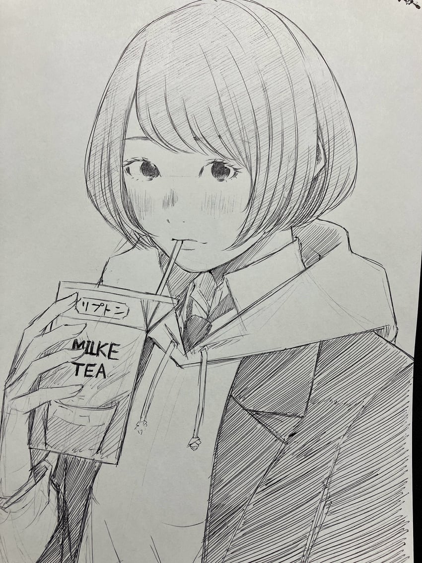 原创 1名女孩 西装外套 脸红 闭嘴 锁骨