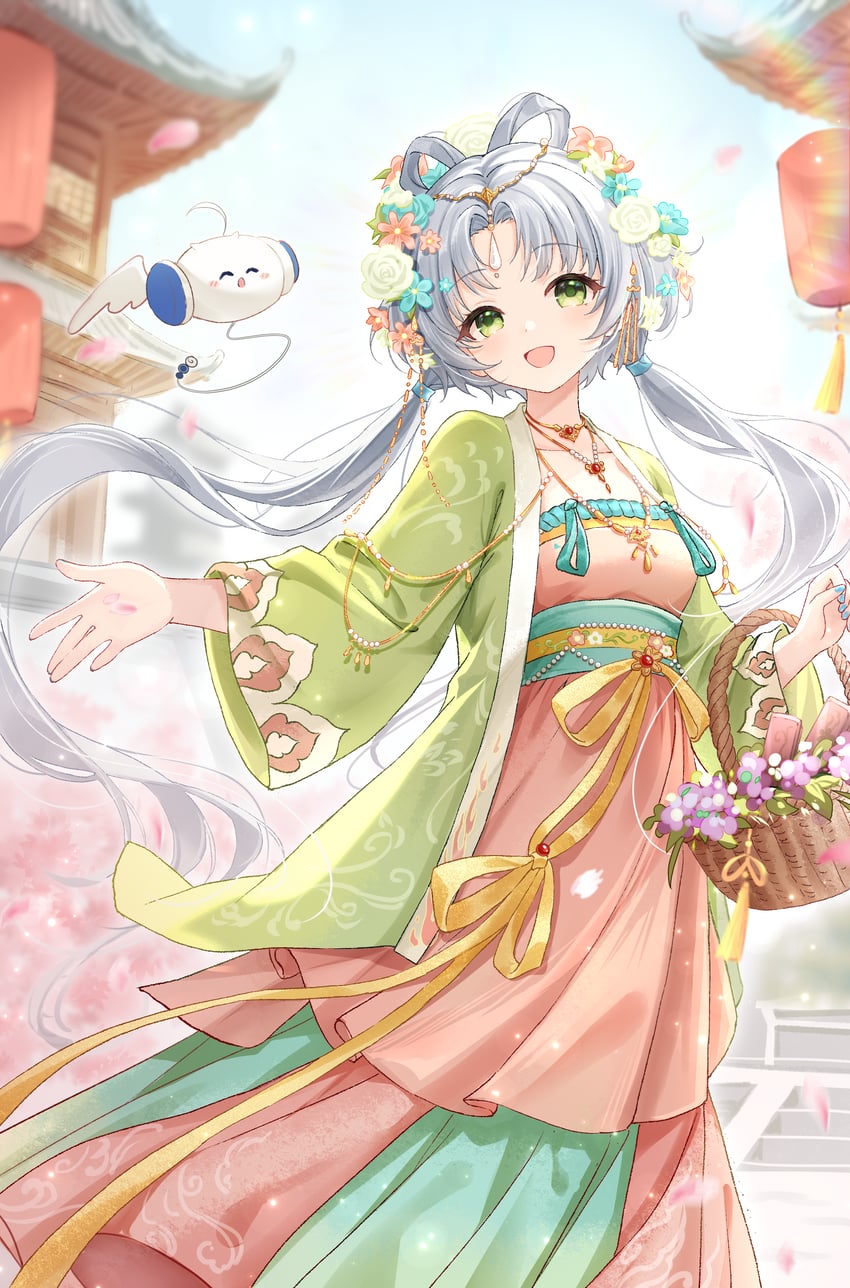 VOCALOID、Vsinger、洛天依 1名女孩 :D 替换服装 不同发型 建筑
