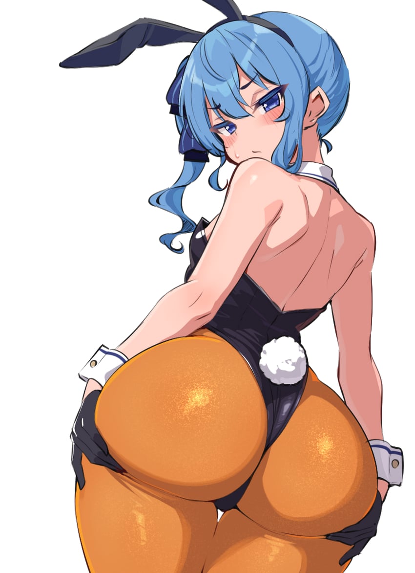 Hololive、星街彗星 1名女孩 替换服装 兽耳 屁股 背影
