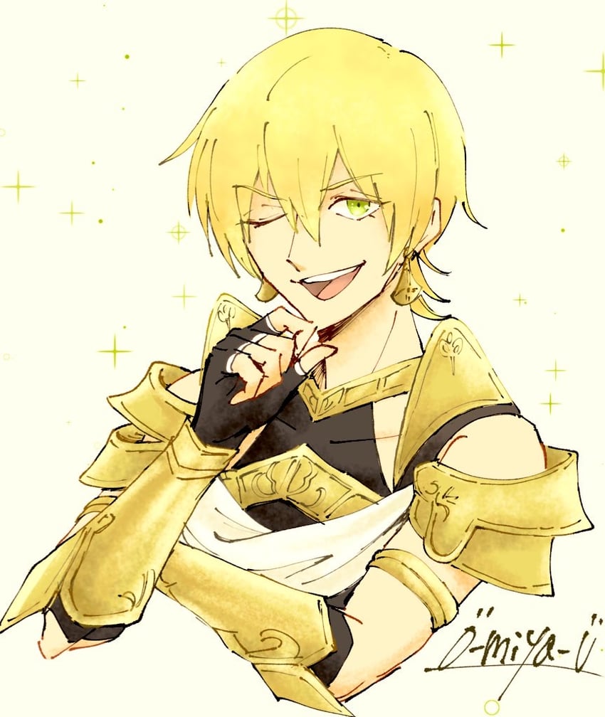 Fate/Grand Order、Fate系列、伊阿宋 (Fate) 1名男孩 铠甲 作者名 金发 护腕