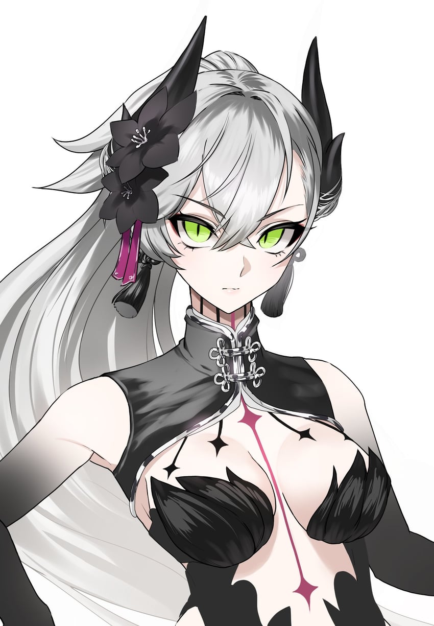 Fate/Grand Order、Fate系列、莉莉丝 (Fate) 1名女孩 胸罩 乳房 有色肢端 交叉刘海