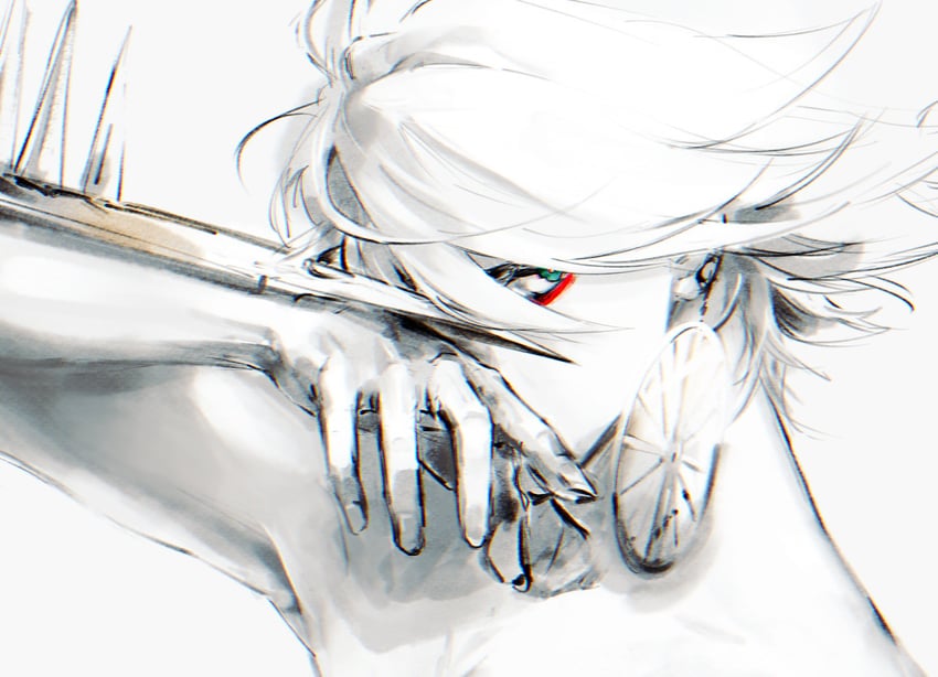Fate/Grand Order、Fate系列、迦尔纳 (Fate) 1名男孩 铠甲 耳环 眼影 眼下眼影